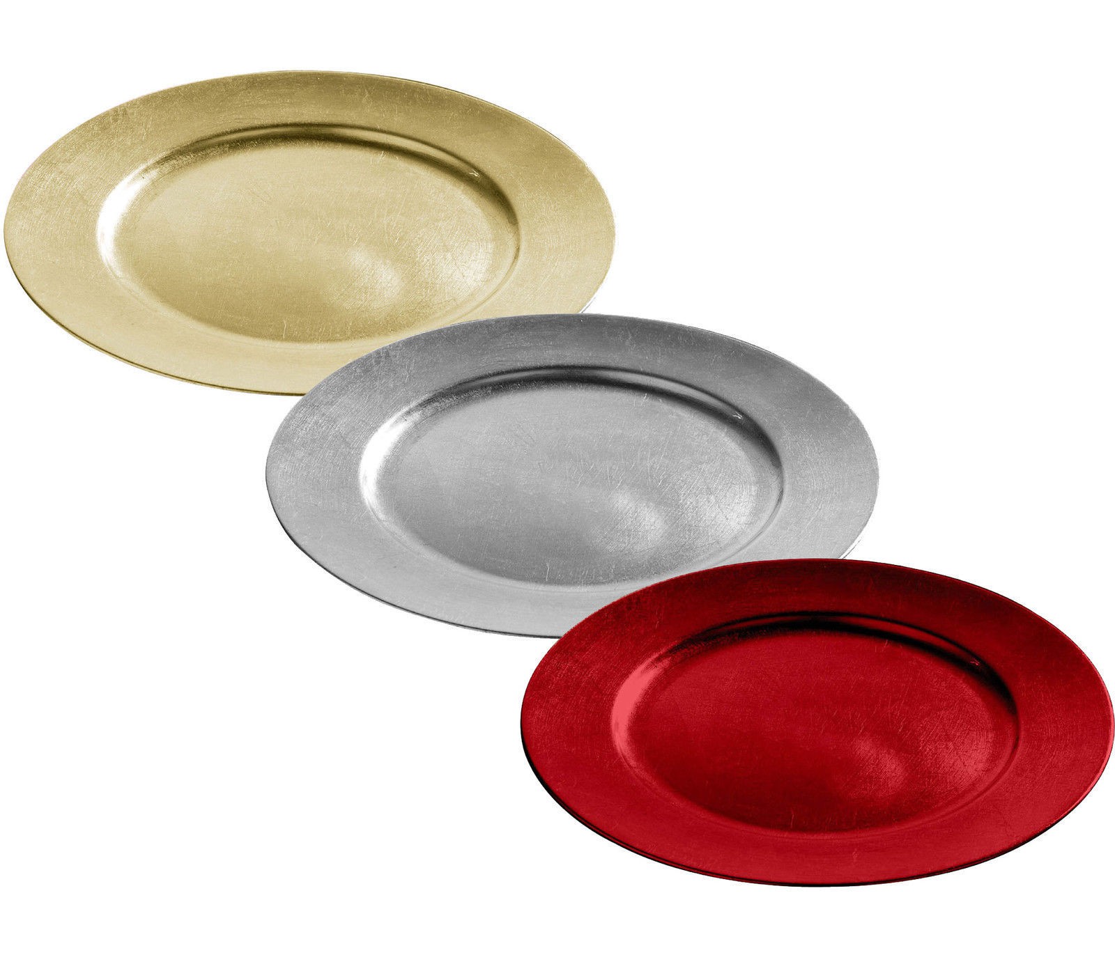 6 Sottopiatti Decorativi Beige Avorio - Plastica Rigida, Diametro 33cm | Per Tavole Natalizie E Cene Speciali - Foto 9