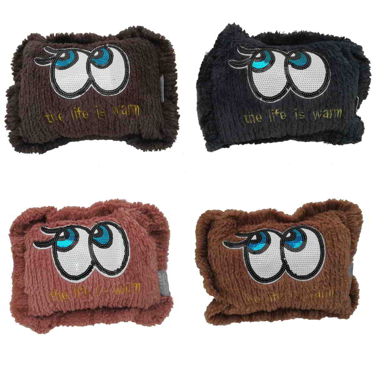 BORSA ACQUA CALDA ELETTRICA OCCHI COVERI BIG EYES VARI COLORI