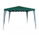 GAZEBO VERDE E BIANCO MT.3X4 IN POLIESTERE TELAIO METALLO GIARDINO TERRAZZO