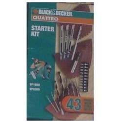 KIT 43-PIECE B&D A7040 BLADES, SAW TIPS, INSERTS and DRILL ABRASIVE SHEETS