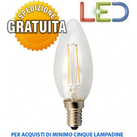 LED BULB CANDLE FILAMENT E14 4W 2700k