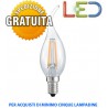 LAMPADINA LED A FILAMENTO COLPO DI VENTO E14 4W 2700K