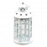 LANTERN CANDLE HOLDER METAL HEXAGONAL WHITE CM.10XH18
