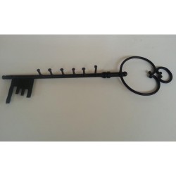 KEY HOLDER IN WROUGHT IRON IN THE SHAPE OF A KEY
