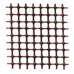 NETWORK PLASTIC QUADRA MM. 10X10 ROLL FROM MT.50X1H BROWN BALCONY GARDEN
