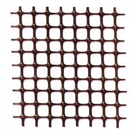 NETWORK PLASTIC QUADRA MM. 10X10 ROLL FROM MT.50X1H BROWN BALCONY GARDEN