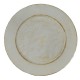 SHOW PLATE SHABBY CHRISTMAS WHITE BRUSHED GOLD CM.33 PLASTIC