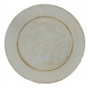 SOTTOPIATTO SHABBY NATALE BIANCO SPAZZOLATO ORO CM.33 PLASTICA