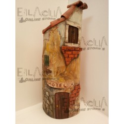 TILE HOTEL DECOUPAGE HAND DECORATED