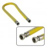TUBO PER GAS IN ACCIAIO INOX FLESSIBILE CM.100 ATTACCO 1/2 F/F