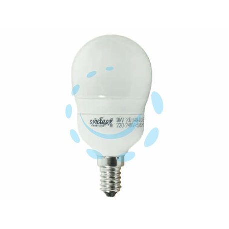 LAMPADA ELETTRONICA A SFERA OPALE E14 9w E14 2700K
