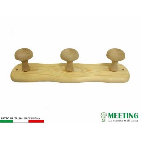 HANGER 3 PLACES IN WOOD CLEAR CM.35X9H 00651160