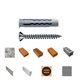 BOX 300 ANCHORS NYLON UNIVERSAL MM. 6 WITH SCREWS AND TIP-WALL-G&B FASTENERS
