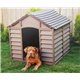 KENNEL FOR DOG SIZE LARGE RESIN cm.78x84,5x80 BROWN