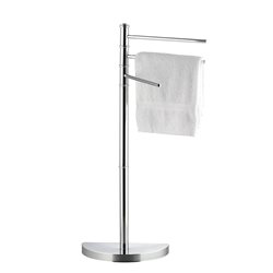 STANDING towel rack CHROME WITH BASE space-saving H. CM.86