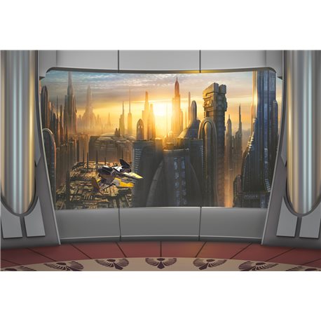 POSTER FOTOMURALE THE ORIGINAL STAR WARS WALLPAPER STAR WARS CORUSCANT