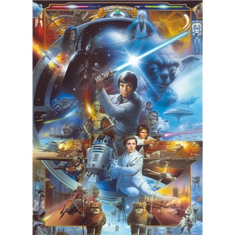 POSTER FOTOMURALE ORIGINALE STAR WARS CARTA DA PARATI GUERRE STELLARI SKYWALKER