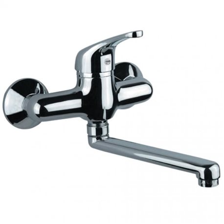 RUBINETTO MISCELATORE PER LAVELLO A PARETE MONOCOMANDO CROMATO