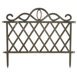 STACCIONATA STECCATO BORDURE COMPONIBILE IN ABS PER GIARDINO CM.47X36H 1 PZ.