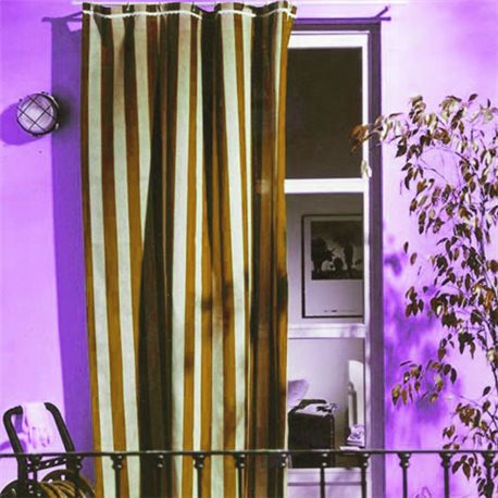TENDA DA SOLE COTONE CM.140X250 COLORE MARRONE/BEIGE PER BALCONE FINESTRA