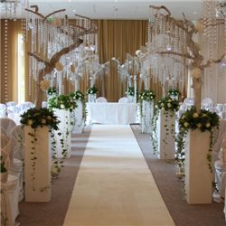 RUNNER GUIDE WHITE CARPET CHRISTMAS WEDDING CEREMONY EVENTS H. 1 MT.