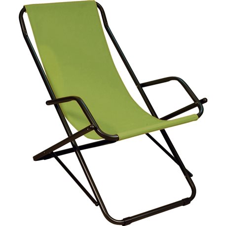 DONDOLINA ACCIAIO Ø25 SDRAIO POLTRONA VERDE PISCINA TERRAZZO MARE MADE IN ITALY