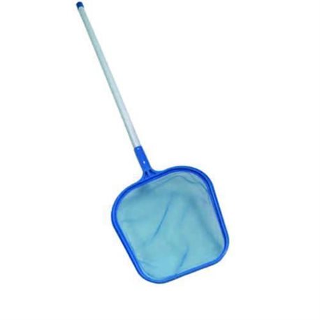 RETINO PIATTO DA SUPERICIE IN PLASTICA CON MANICO ALLUMINIO PER PISCINA - ELA