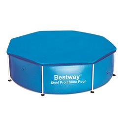 BESTWAY 58038 COVER FOR SWIMMING POOL, ROUND STEEL FRAME, CM.457