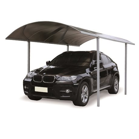 canopy roof polycarbonate fume' carport car garage aluminum measuring 5x2x265