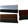WEATHER STRIP DOOR WEATHERSTRIP ALUMINUM SILL WITH BRUSH CM.100X5H BROWN