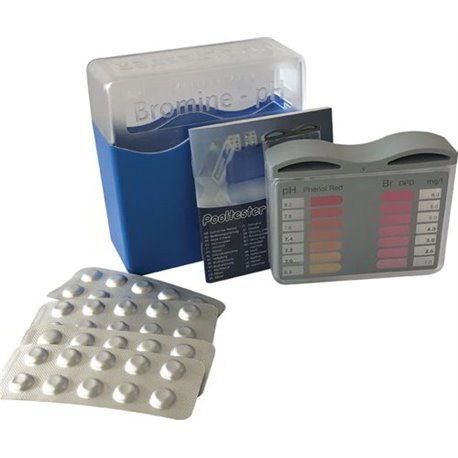 TEST ANALYSIS PH + BROMINE FOR SWIMMING POOL CFTEST + PADS 2X10