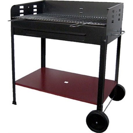 BARBECUE CHARCOAL ETNA WITH WHEELS CM 80X50 H. 90 CM