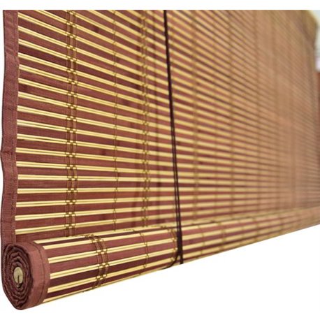 The SHUTTER, WICKER CHERRY EDGED WITH PULLEYS 120 CM, H. 250 CM