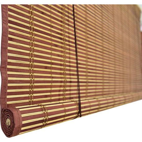 The SHUTTER, WICKER CHERRY EDGED WITH PULLEYS 150 CM H. 300 CM