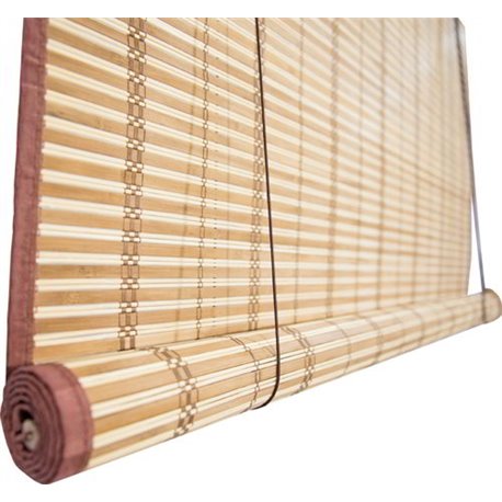 Roller SHUTTER made of NATURAL WICKER fishing TRIP WITH PULLEYS 200 CM H. 300 CM