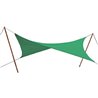 VELA OMBRAGGIANTE TRIANGOLARE STARS RAFIA/NYLON VERDE GR/MQ 180 MT 5,0X5,0X5,0