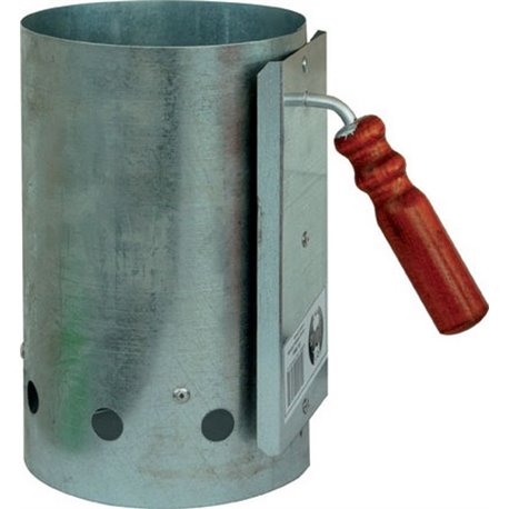 Fire up the CHARCOAL zinc-PLATED STEEL/WOOD, CM 17 H. CM 27,5