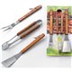CUTLERY KIT FOR BARBECUE EVO STAINLESS STEEL/WOOD PCS 3 CM 40