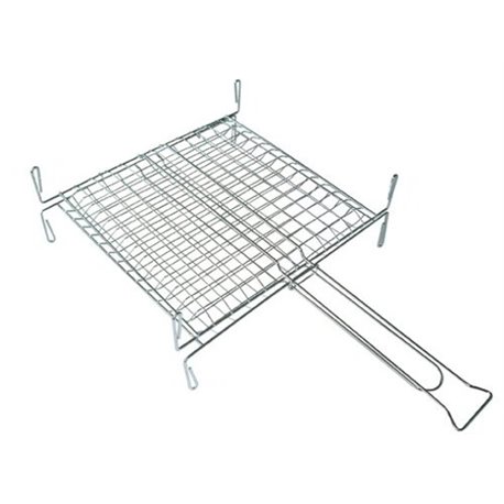 THE GRIDIRON NETWORK OF DOUBLE CHROME PLATED STEEL CM 45X40