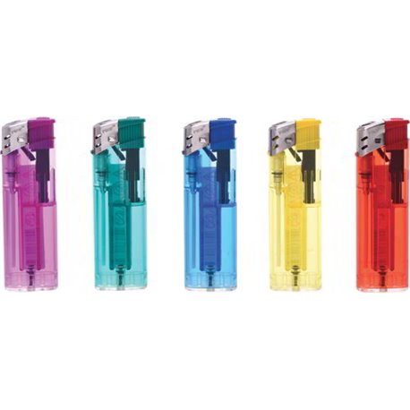LIGHTER RECHARGEABLE ELECTRONICS PIEZO-COLOR MIX