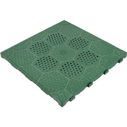 PIASTRELLA AUTOBLOCCANTE PP VERDE CM 40X40 H.CM 2,5