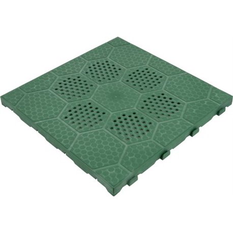 TILE self-LOCKING PP CM GREEN 40X40 H. CM 2,5