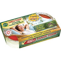 FIACCOLA SU ALLUMINIO ZANZA TIGER PMC CITRONELLA CM 8 H.CM 4