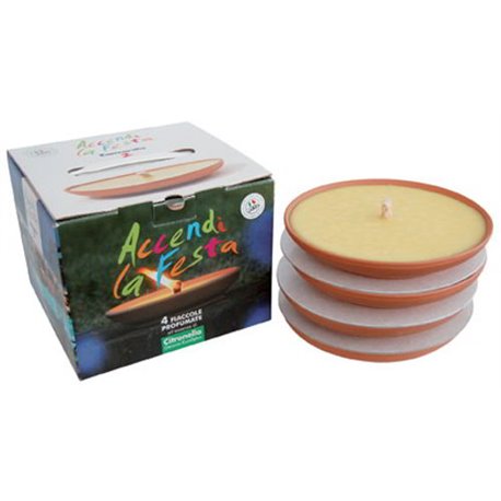 TORCH ON TERRACOTTA PROMOBOX ZANZARILLO CITRONELLA CM 17,5 H. MM 35 CFPZ 4