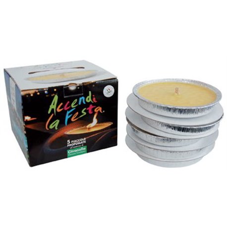 FIACCOLA SU ALLUMINIO PROMOBOX ZANZARILLO CITRONELLA CM 16 H.MM 25 CFPZ 5