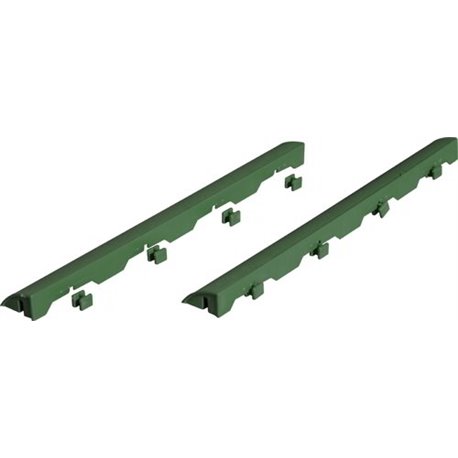 SCIVOLO PER PIASTRELLA AUTOBLOCCANTE PP VERDE CM 40X4 H.CM 2,5 CFPZ 6