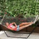 HAMMOCK SINGLE NETWORK WITH AXIS WOOD CM.80X200 FOR THE GARDEN