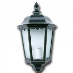 LANTERN CEILING LIGHT WALL ALUMINUM 100 W BLACK 1 PIECE FROM THE GARDEN