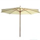 UMBRELLA ROUND CM.250 IN WALNUT-COLOURED WOOD POLE MM. 38 TO THE GARDEN