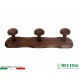 HANGER 3 PLACES IN WOOD DARK WALNUT CM.35X9H 00651161